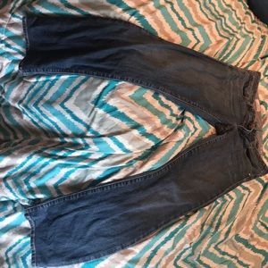 Straight, light jeans